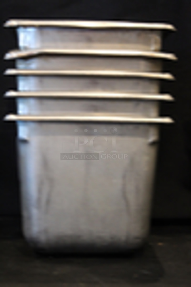 Stainless Steel 1/6 Pans, 6” Deep
6-1/4x6-3/4x6
5x Your Bid
 - Image 3 of 5