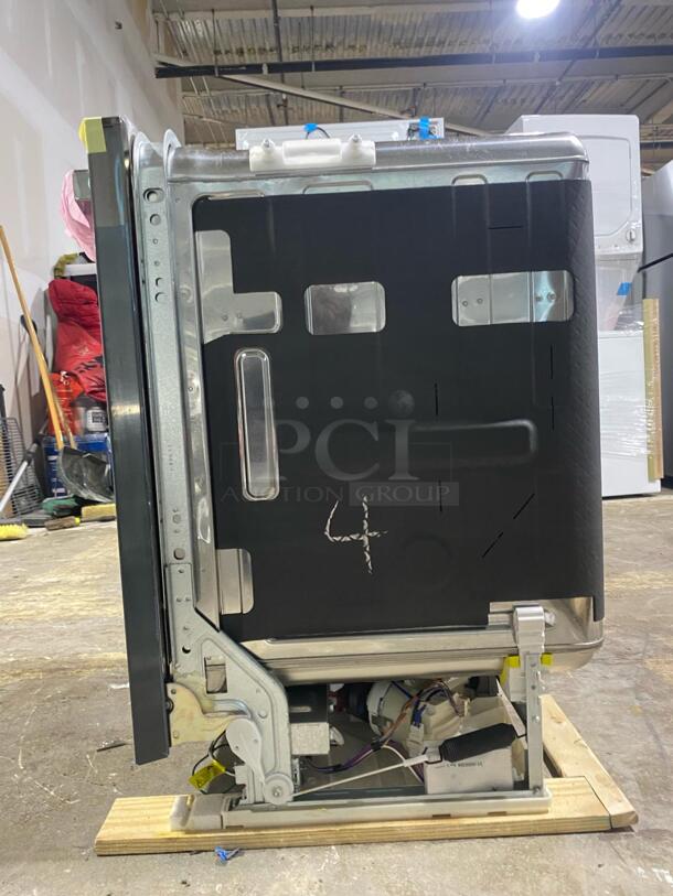 Brand New GE Profile 24 Inch Fully Integrated Built-In Dishwasher with 16 Place Settings, 5 Cycles, 45 dBA Sound Level, Deep Clean Silverware Jets, NSF Certified Steam + Sani, Dry Boost, 3rd Rack, Piranha Hard Food Disposer, and EnergyStar Qualified: Black Stainless Steel

 - Image 2 of 5