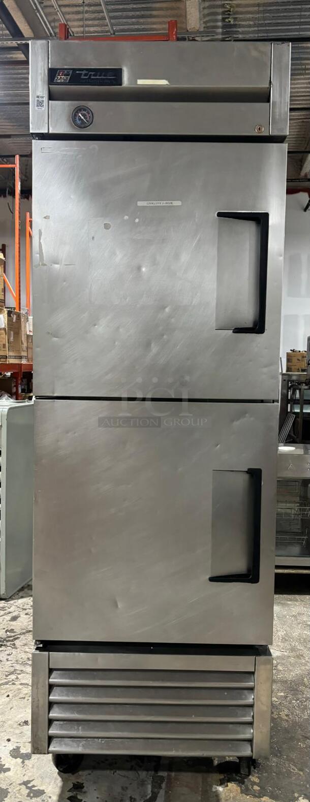 True 2 Door stainless Steel refrigerator