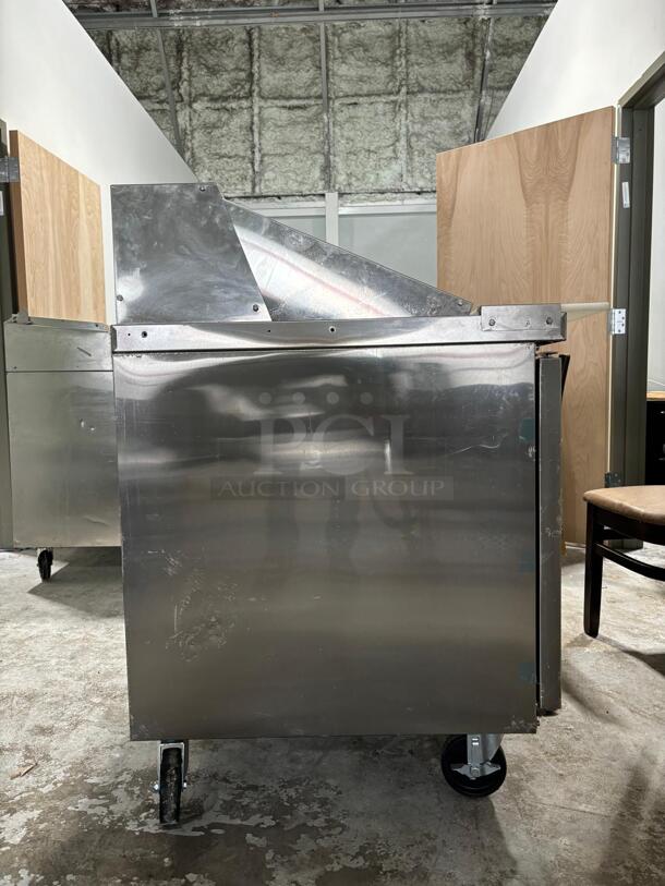 Brand New Dukers - DSP72-30M-S3, Commercial 72" Pan Salad, Sandwich Food Prep Table Refrigerator Mega Top 17.58 cu. ft. - Image 3 of 4