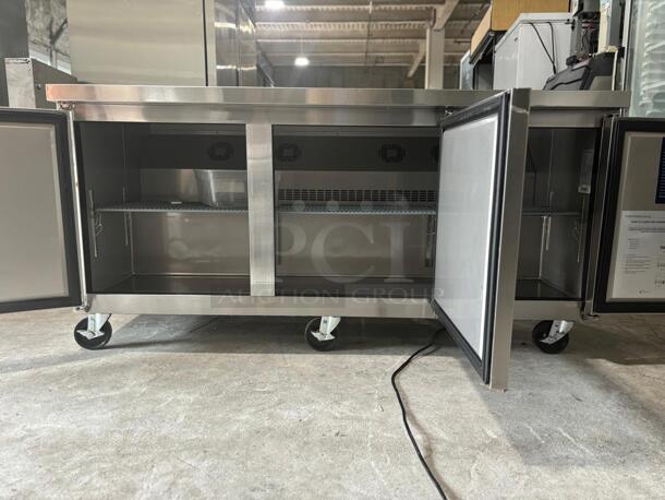 Brand New Scratch & Dent Dukers DUC72R 3-Door Undercounter Commercial Freezer in Stainless Steel
 - Image 6 of 7