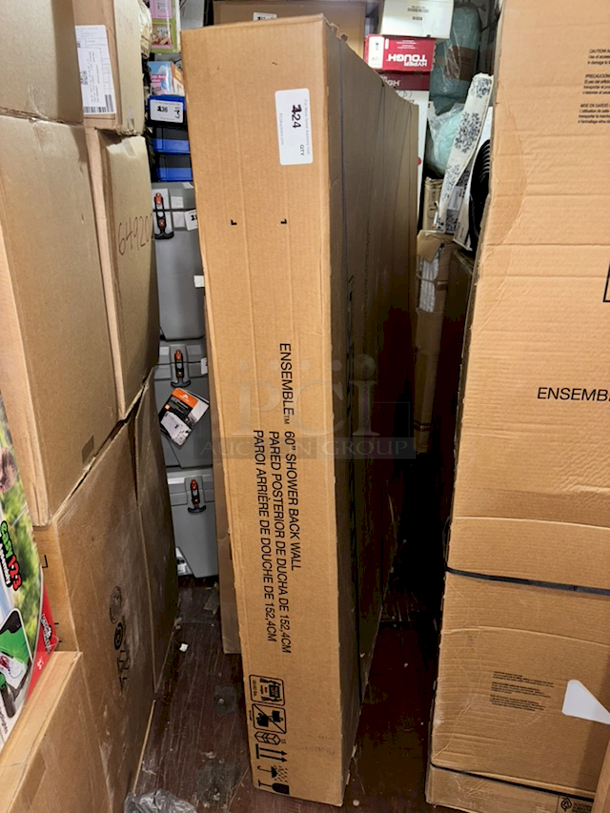 Sterling ENSEMBLE Collection 60" SHOWER BACK WALL.  72-1/2 in x 60"  - Image 1 of 3