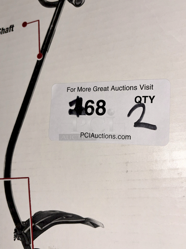 Hyper Tough 2-Cycle 16-Inch Grass Trimmer, Curved Shaft, Gas Powered, 25 CC. 2x your bid.  - Image 2 of 2