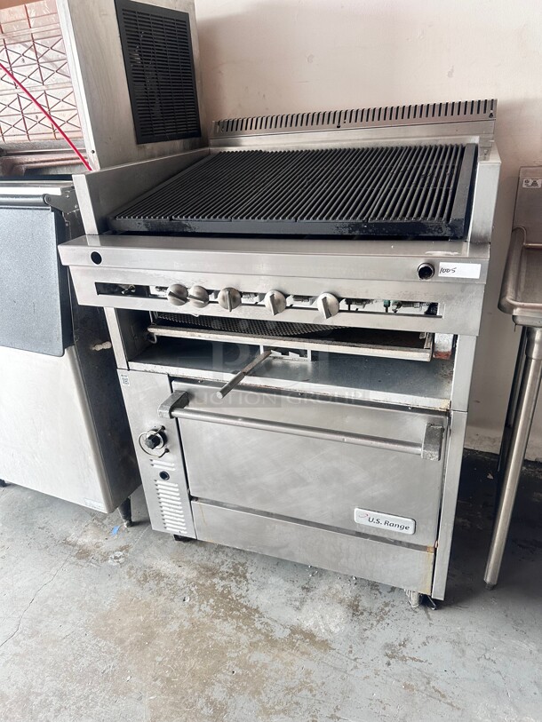 US Range 36 inch Gas Char-Broiler With Standard Oven NSF - Image 8 of 8