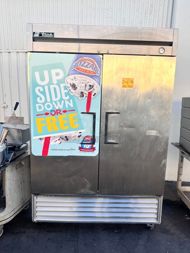 True T-49F 49 Cu.Ft Two Section Stainless Reach-in Freezer 115 Volt Workimng - Image 3 of 9