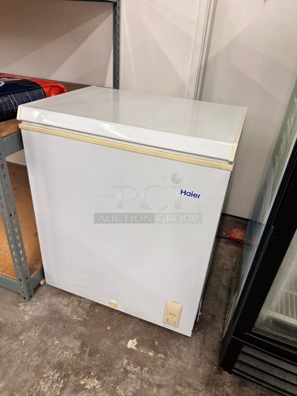 Haier 5.0 Cu. Ft. Capacity Freezer with Removable Basket: White 115 Volt Working