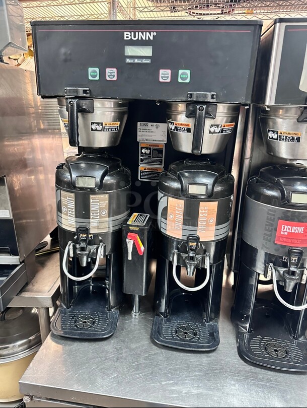 Late Model! Bunn DUAL TF DBC BrewWISE® Dual Satellite Digital Coffee Brewer w/ Funnel Lock, 120 208v/1ph NSF Working Came From Seven Eleven Store Tested and Working! - Image 1 of 5