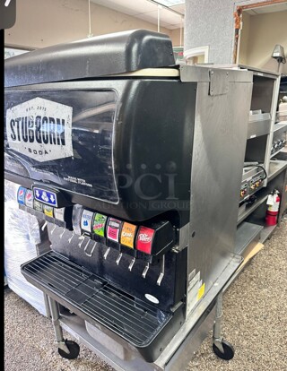 Cornelius IDC215 with 8  Sanitary Lever Valves Cold Carbonation Soda Dispenser 120 Volt Working