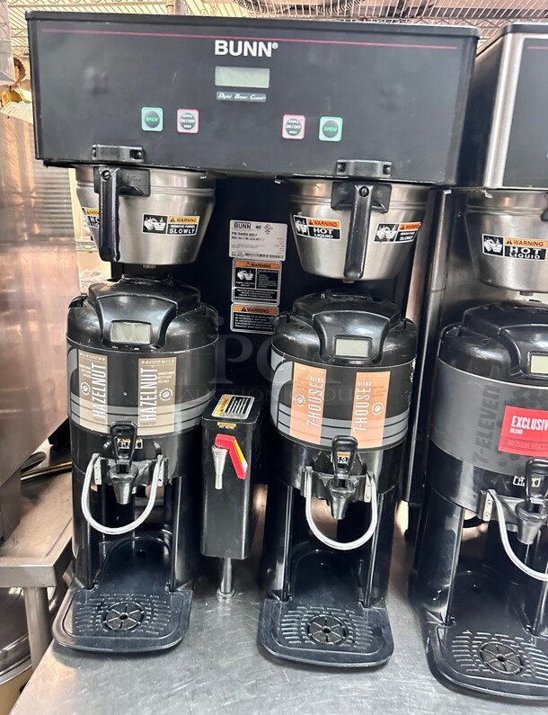 Late Model! Bunn DUAL TF DBC BrewWISE® Dual Satellite Digital Coffee Brewer w/ Funnel Lock, 120 208v/1ph NSF Working Came From Seven Eleven Store Tested and Working! - Image 5 of 5