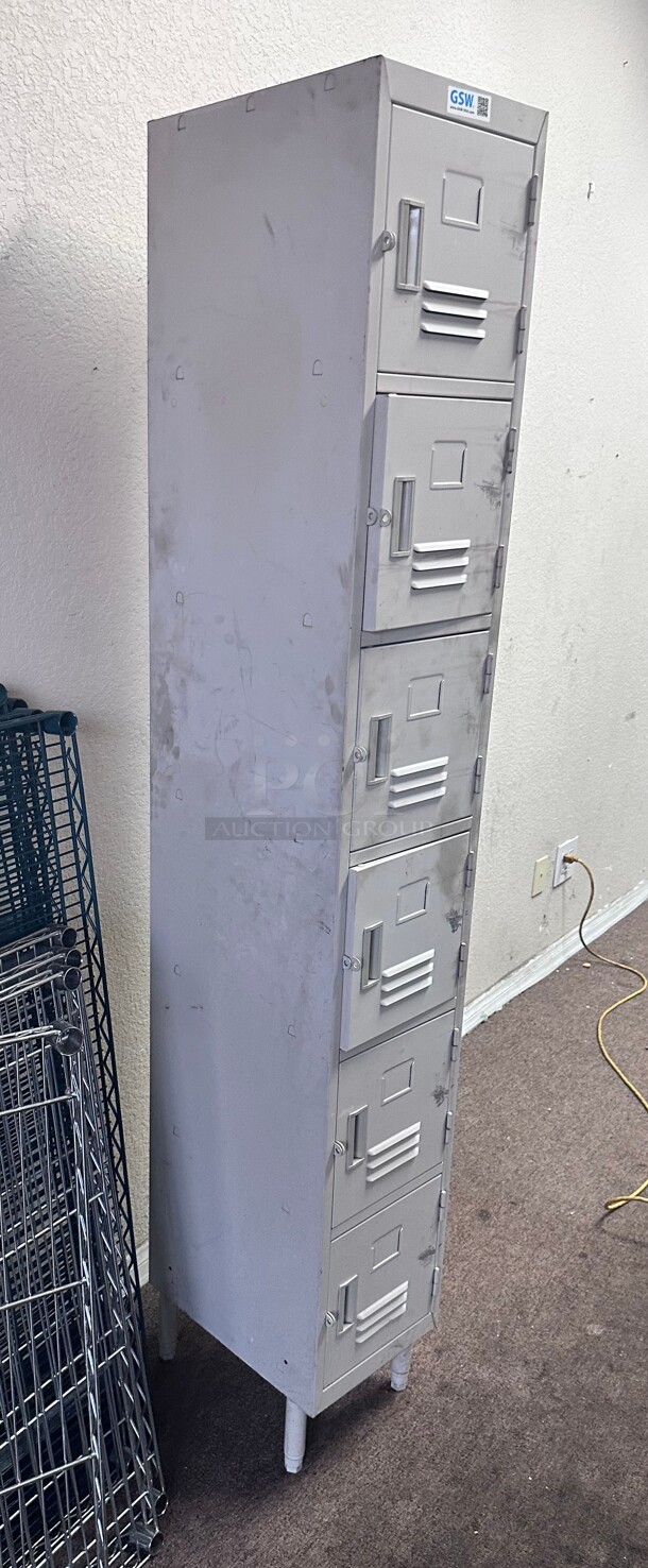 GSW ELS-6DR Steel 6-Tier Locker NSF  - Image 4 of 5