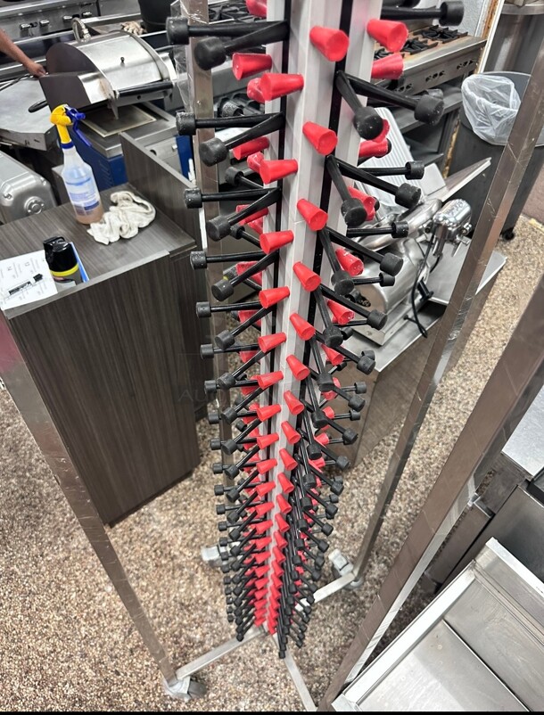 New Plate Mate PM84-120 Mobile Plate Rack Holds 84 Plates 73 1/2H On Casters - Image 4 of 8
