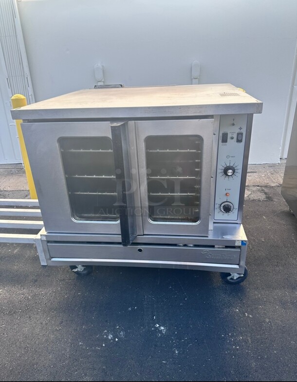 Working U.S. Range SDG-1 Sunfire Gas Convection Oven On Wheels  - Image 6 of 7