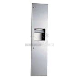 One NEW Bobrick Paper Towel Dispenser/Waste Receptacle. #B38034