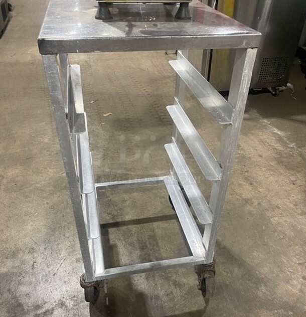 Metal Commercial Pan Transport Rack on Commercial Casters! - Image 3 of 6
