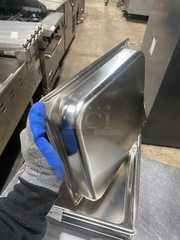 NEW! Commercial Steam Table/ Prep Table Food Pans! All Stainless Steel! 4x Your Bid! - Image 4 of 7