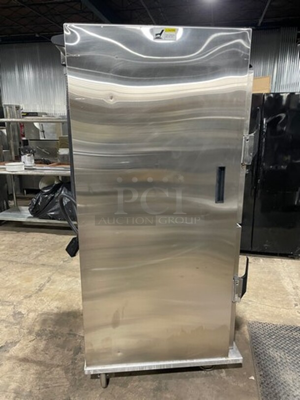 WOW! CresCor Electeric Powered Roast-N-Hold 2 Section Insulated Cabinet! All Stainless Steel! Model CO151F1818B2081 Serial CBBR3529! 208V 1 Phase! On Commercial Casters! Working When Removed!  - Image 4 of 9