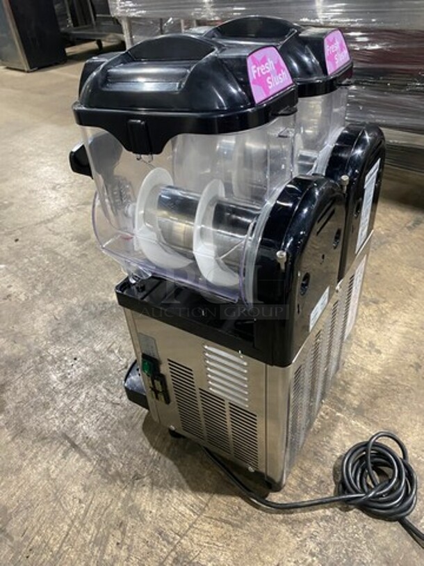 Icetro Commercial Countertop 2 Flavor Slushie/ Frozen Beverage Dispenser! Stainless Steel body! On Small Legs! Model: SSM52 115V - Image 4 of 10