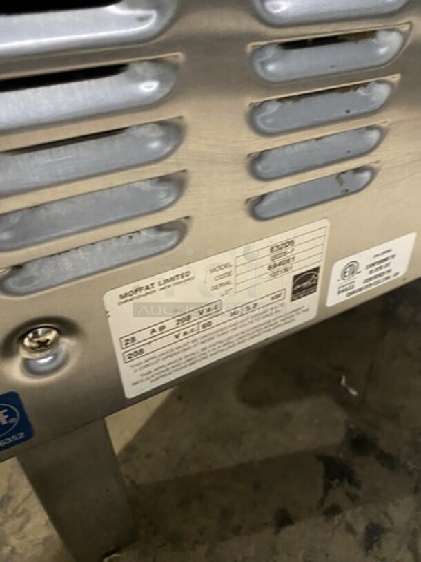 AMAZING! Moffat Turbo Fan Electric Powered Double Stacked Steam Injection Full Sized Convection Oven! Model E32D5 Serial 694091! On Legs! 2 X Yor Bid Makes One Unit! - Image 6 of 11