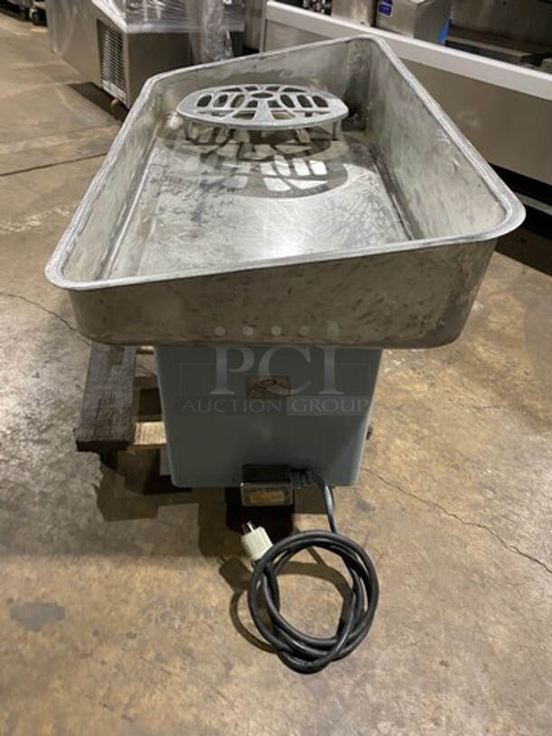 WoW! Hobart Commercial Countertop Heavy Duty Meat Grinder! All Stainless Steel! Model: 4046 SN: 1366555 220V 60HZ 3 Phase! Working When Removed! - Image 3 of 9