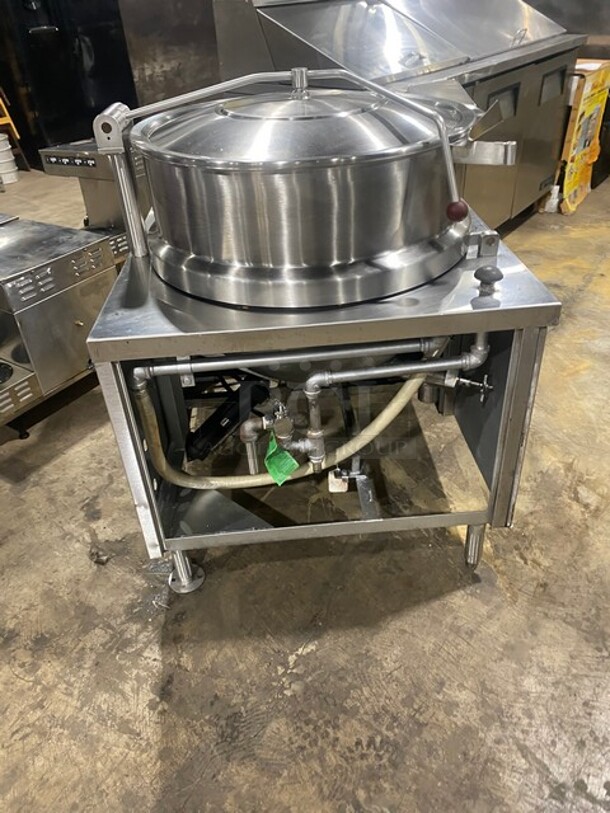NICE! Vulcan Direct Steam Tilting 40 Gallon Kettle! All Stainless Steel! 120V 1 Phase! Model: VDMT40 SN: AP-1049337-8CC-4177!  - Image 3 of 9