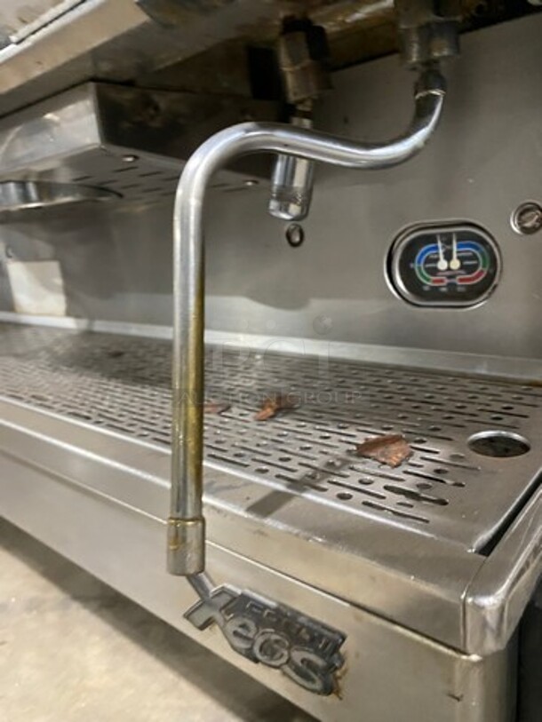 NICE! Conti Xeos Commercial Countertop 2 Group Espresso Machine! All Stainless Steel! On Small Legs! - Image 8 of 9