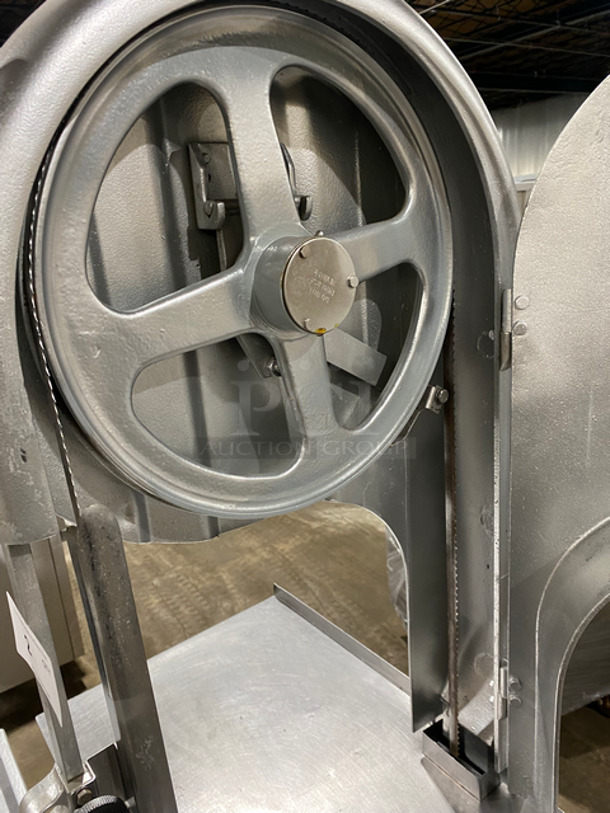 WOW! Biro Commercial Floor Style Heavy Duty Meat Band Saw! All Stainless Steel! On Legs! 208V 3 Phase - Image 6 of 10
