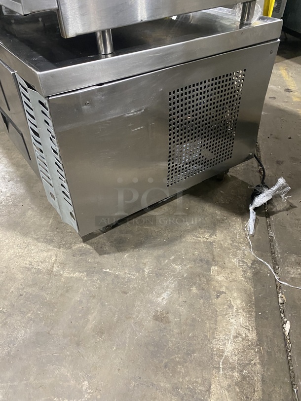 True All Stainless Steel Commercial Refrigerated 4 Drawer Chef Base! On Casters! MODEL TRCB-72 Serial 8769111 115V/60Hz/1 Phase  - Image 2 of 7