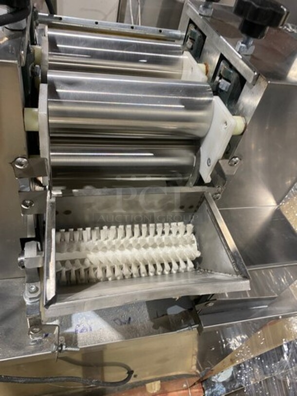 WOW! BRAND NEW! IN THE CRATE! Commercial Floor Style Imitation Handmade Dumpling Machine! All Stainless Steel! - Image 9 of 10