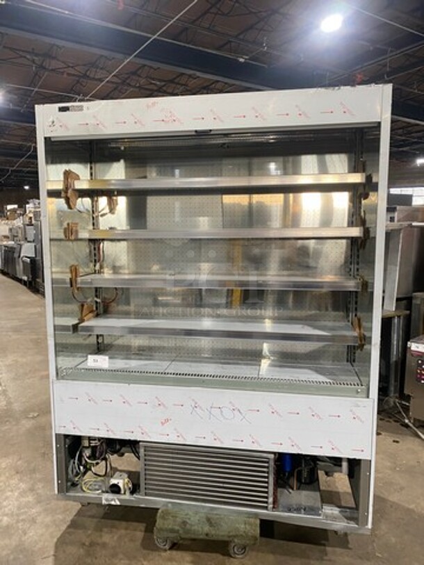 NEW NEVER USED! OUT OF THE BOX! 2016 Ciam Commercial Refrigerated Open Grab-N-Go Display Case! Solid Stainless Steel! MISSING BOTTOM FRONT COVER! Model: MURSTDL6FL15 SN: SN230416 220V 60HZ 1 Phase - Image 1 of 9