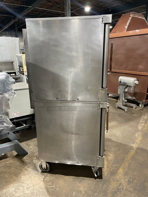 Vulcan Commercial Natural Gas Powered Double Stacked Convection Ovens! All Stainless Steel! On Casters! 2x Your Bid Makes One Unit!  - Image 3 of 9