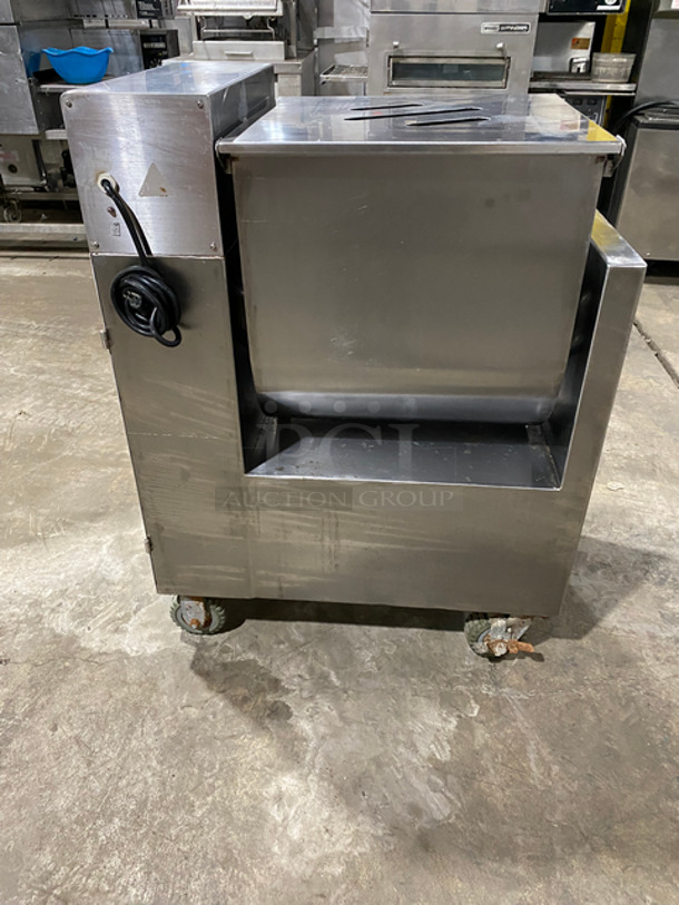 WOW! Glory Commercial Minced Meat/ Filling Mixing Machine! All Stainless Steel! On Casters! Model: BX70A SN: FF90029 110V 60HZ 1 Phase - Image 3 of 8