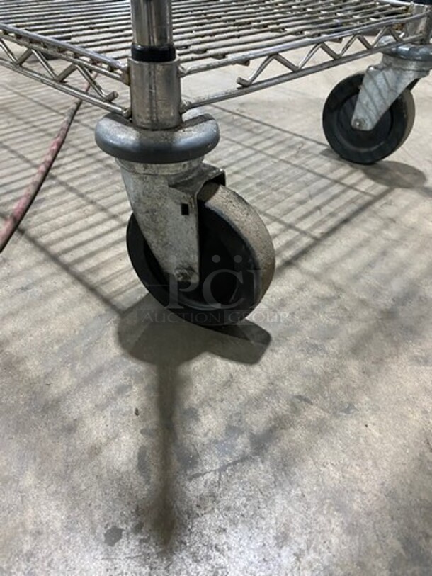 Commercial 2 Tier Utility Cart! Stainless Steel! On Casters! - Image 6 of 7