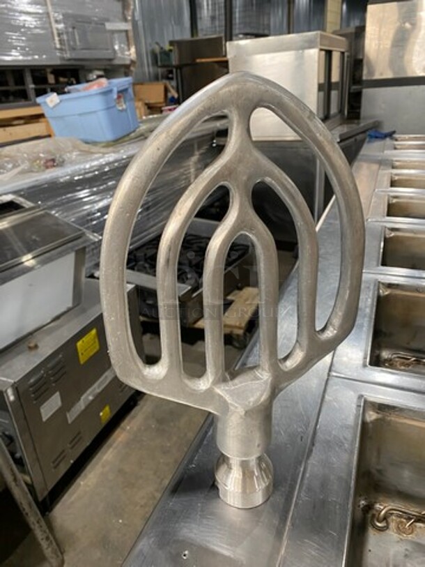 NICE! Commercial Floor Style 30QT Planetary Mixer! With Whisk And Paddle Attachments! With Bowl! Stainless Steel! WORKING WHEN REMOVED! - Image 7 of 12