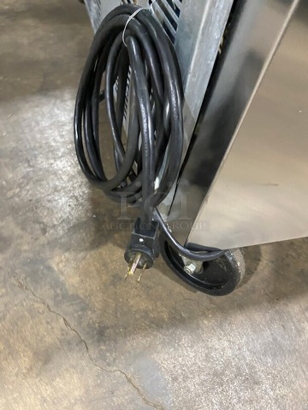 Beverage Air Commercial Refrigerated Sandwich Prep Table! With 4 Drawer Storage Space Underneath! All Stainless Steel! On Casters! Model: SPED48124 SN: 11813575 115V 60HZ 1 Phase - Image 9 of 9