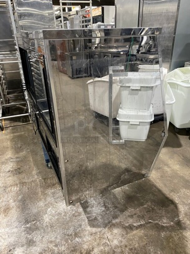 LATE MODEL! 2018 Leader Commercial Refrigerated Bakery/Deli Case! With Slanted Front Glass! With Sliding Rear Access Doors! All Stainless Steel Body! WORKING WHEN REMOVED! Model: CDL72 SN: GB01M1708 115V 60HZ 1 Phase - Image 2 of 8