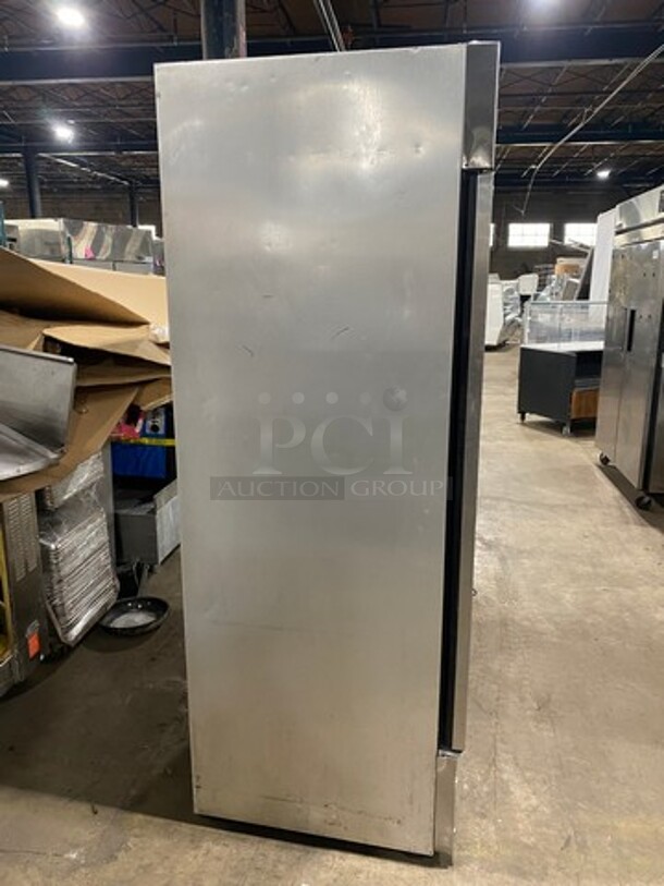 True Commercial 2 Door Reach In Freezer! With Poly Coated Racks! All Stainless Steel! On Casters! Model: T35F SN: 14308214 115V 60HZ 1 Phase - Image 3 of 9