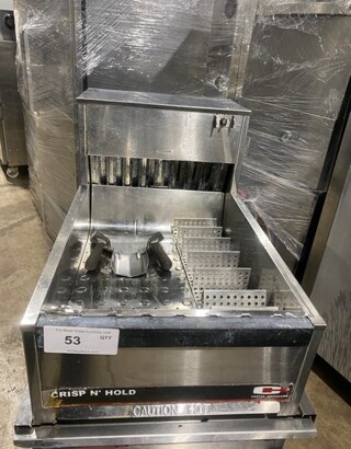 Sweet! Carter Hoffmann Commercial Countertop Electric Powered Crisp-N-Hold/Fry Warmer Dumping Station! With Backsplash! All Stainless Steel! Model: CNH18 SN: 112016624829 120V 60HZ 1 Phase! Working When Removed!