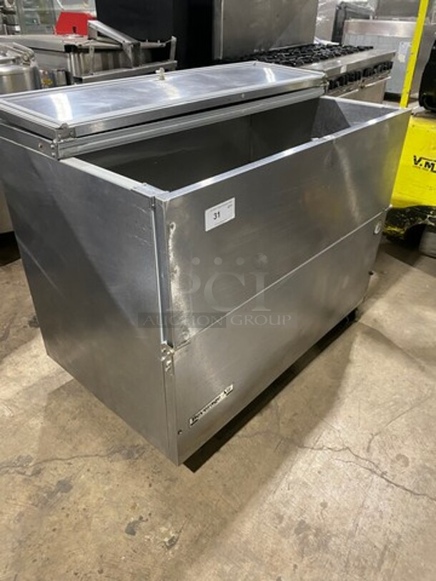 Beverage Air Single Side Access Milk Cooler! Stainless Steel! On Casters! Model: SM49N SN: 7710268 115V 1 Phase - Image 7 of 8
