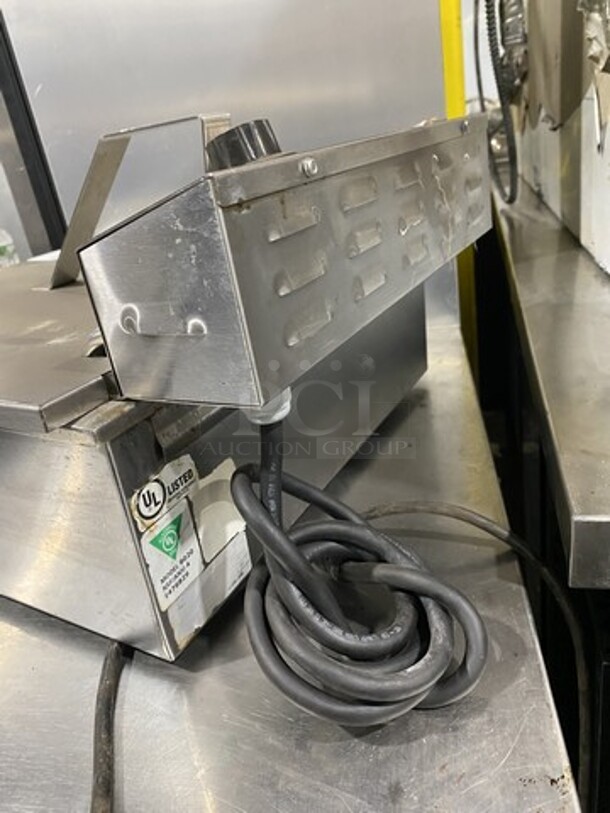 All Stainless Steel Electric Powered Counter Top Fryer! With Digital Controls! With Drain! 115V 1 Phase! 
 - Image 4 of 9