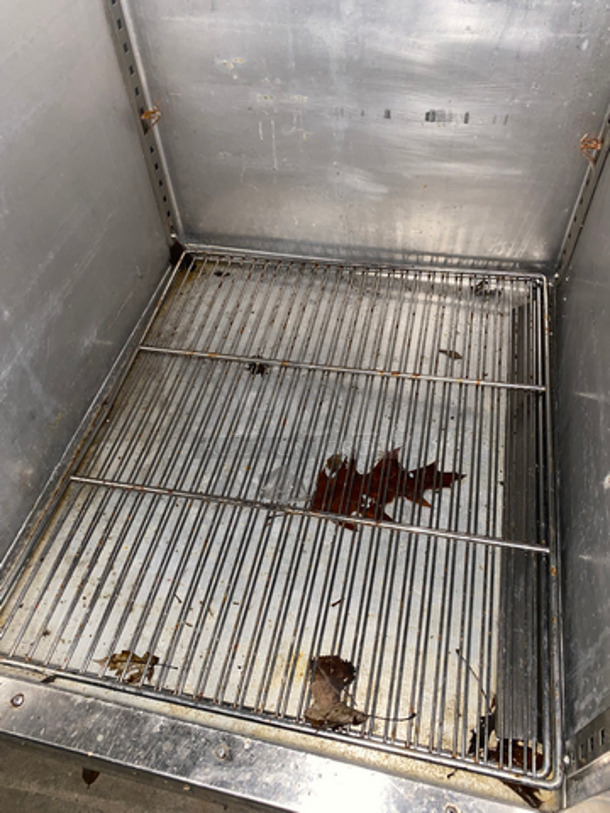 Victory Commercial Split Door Refrigerator! With Metal Racks! All Stainless Steel! On Legs! NOT TESTED! - Image 6 of 7