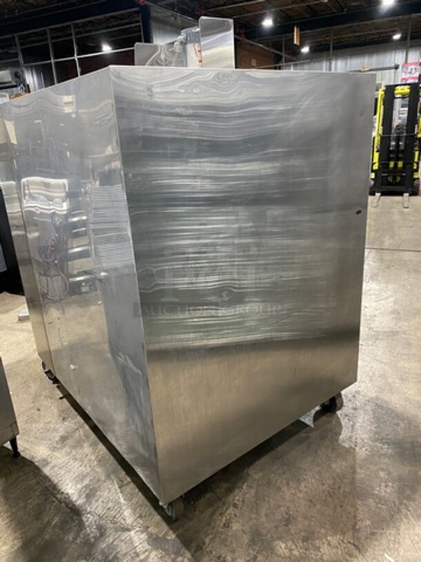 BEAUTIFUL! Friedrich Commercial Electric Powered Rotisserie/ Smoker Combo Machine! All Stainless Steel! On Casters! WORKING WHEN REMOVED! Model: FMP400 SN: 5220692 120/240V 60HZ 1/3 Phase - Image 2 of 9
