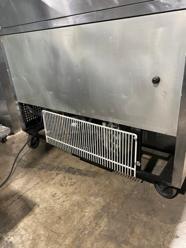 True Commercial Refrigerated Sandwich Prep Table! With 2 Door Underneath Storage Space! Poly Coated Racks! All Stainless Steel! On Casters! Model: TSSU4812 SN: 7399392 115V 60HZ 1 Phase - Image 10 of 11