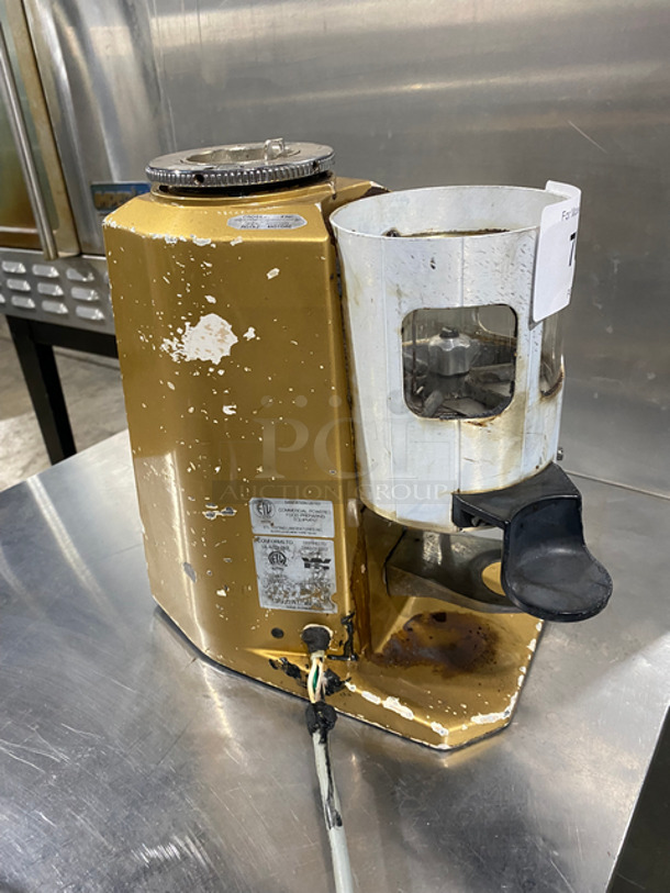 Mazzer Luigi Commercial Countertop Coffee Bean Grinder! Stainless Steel Body! Model: SUPERJOLLYTIMER SN: 95002816 110V 60HZ 1 Phase - Image 2 of 8
