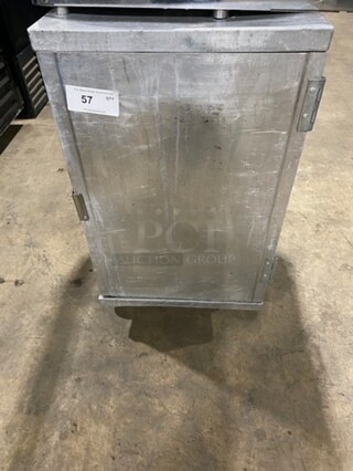 Commercial Single Door Enclosed Pan Transport Rack! Solid Stainless Steel! On Casters!