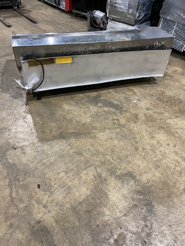 AWESOME!  LATE MODEL! LANG Commercial Countertop Natural Gas Powered Thermostatic Controlled Mirror Shine 60 Inch Flat Top Griddle! With Back And Side Splashes! All Stainless Steel! - Image 3 of 10