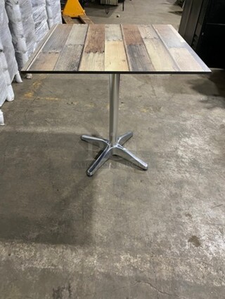 BRAND NEW! HPL - DRIFTWOOD TABLE TOP 24 By 24 Suitable For Indoor/Outdoor Use! High Pressure Laminate! Weatherproof, Scratch and UV-Resistant! Java Finish!