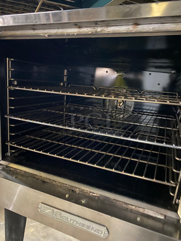 Southbend Commercial Natural Gas Powered Convection Oven! With 2 View Through Doors! With Metal Oven Racks! All Stainless Steel! On Casters! B Series! - Image 5 of 7