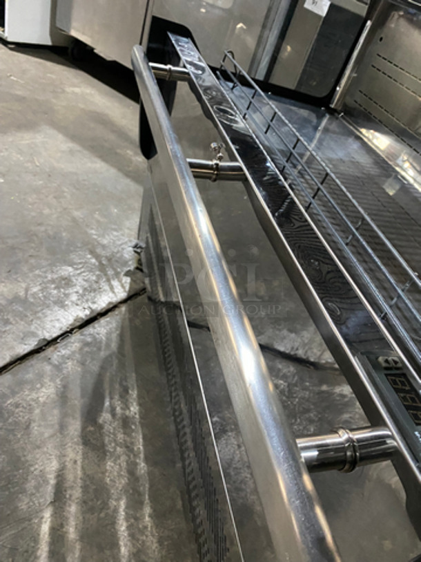 Omcan Commercial Refrigerated Grab-N-Go Open Display Case! All Stainless Steel Body! On Casters! Model: RSCN0200 110V 60HZ 1 Phase - Image 8 of 11