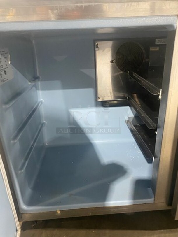 COOL! Delfield Manitowoc Commercial 2 Door Lowboy/Worktop Cooler! All Stainless Steel! Model: UC4048STAR SN: 1305152000153 115V 60HZ 1 Phase - Image 5 of 9