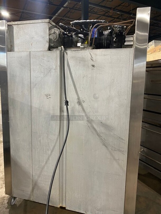 GREAT! Traulsen Stainless Steel Two Door Reach In Freezer! On Commercial Casters!  Working When Removed! MODEL ALT232WUT SN:227187 208-115V 1PH - Image 3 of 10